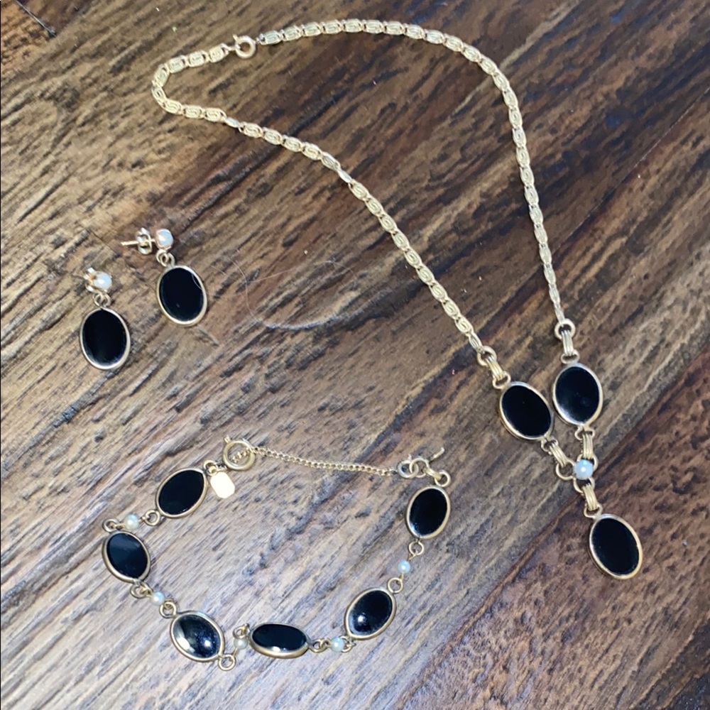 Vintage Karen Lynne 12k gold filled 1960s jewelry set